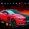 Red Mustang Gt Art Poster Paint By Numbers