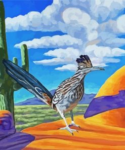 Roadrunner Desert Bird Paint By Numbers