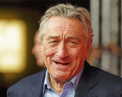 Robert De Niro Laughing Paint By Numbers