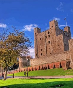 Rochester Castle Building England Paint By Numbers