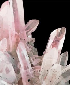 Rose Quartz Crystal Paint By Numbers