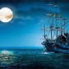 Sailing Ship moon Paint By Numbers