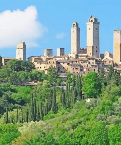 San Gimignano Town Italy Paint By Numbers