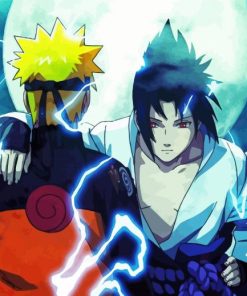 Sasuke Evil Vs Naruto Paint By Numbers