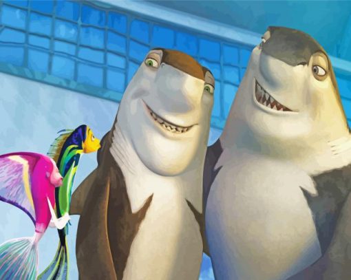 Shark Tale Lenny And Don Lino Paint By Numbers