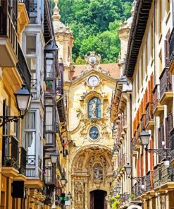 Spain San Sebastian Old Town Paint By Numbers