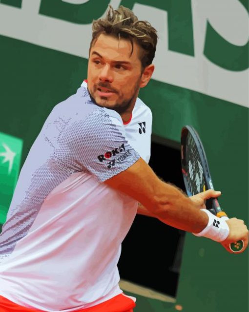 Stan Wawrinka Paint By Numbers