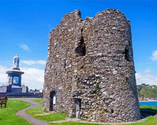 Tenby Castle Paint By Numbers