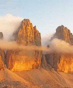 Tre Cime Di Lavaredo Park In Italy Paint By Numbers