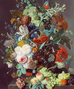 Van Huysum Still Life With Flowers And Fruit Paint By Numbers