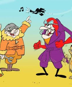 Wacky Races Characters Paint By Numbers