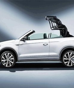 White Vw Cabriolet Paint By Numbers