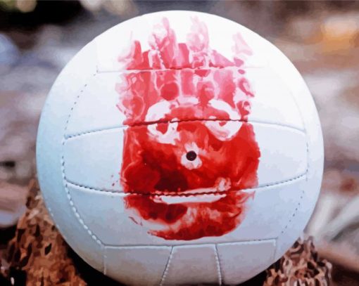 Wilson Ball from Cast Away Paint By Numbers