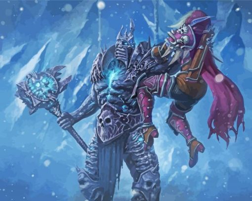 Winter World Of Warcraft Lich King Paint By Numbers