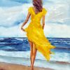 Woman In Yellow Dress Paint By Numbers