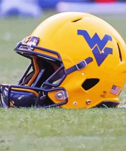 Wvu Football Helmet Paint By Numbers