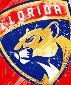 Abstract Florida Panthers Paint By Numbers