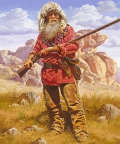 Old Mountain Man Paint By Numbers