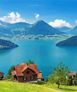 Aesthetic Lake Lucerne Paint By Numbers