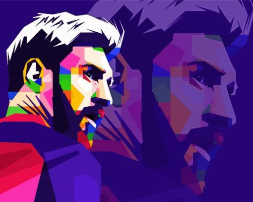 Aesthetic Messi Pop Art Paint By Numbers