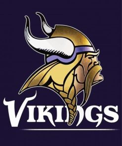 Aesthetic Minnesota Vikings Logo Poster Paint By Numbers