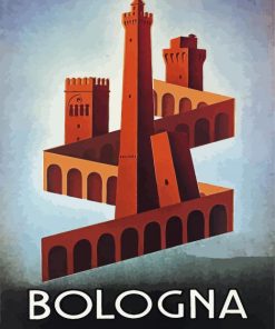 Aesthetic Bologna Italy Poster Paint By Numbers