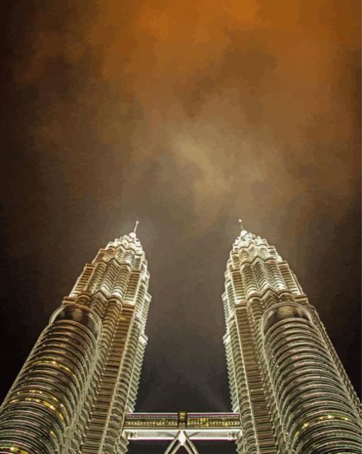 Aesthetic Twin Tower Paint By Numbers