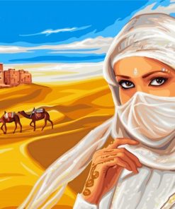 Arab Woman Desert Paint By Numbers