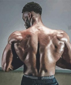 Black Men Back Muscles Paint By Numbers