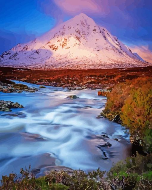 Buachaille Etive Mor Scotland Paint By Numbers