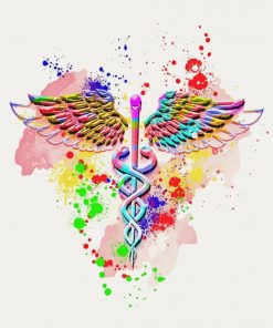 Colorful Medical Doctor Symbol Paint By Numbers