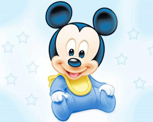 Cute Baby Mickey Mouse Paint By Numbers