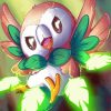 Cute Rowlet Anime Paint By Numbers