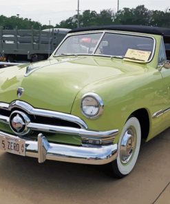 Green 1950 Ford Paint By Numbers