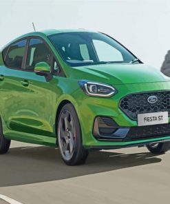 Green Fiesta ST Car Paint By Numbers