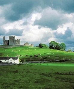 Green Irish Scenery Paint By Numbers