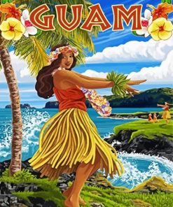 Hula Girl Paint By Numbers