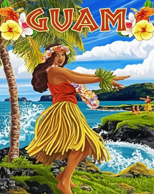 Hula Girl Paint By Numbers