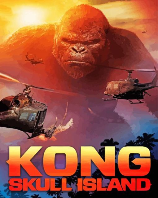 Kong Skull Island Poster Paint By Numbers