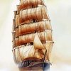 Old American Tall Ships Paint By Numbers