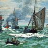 Seascape Ship Lighthouse Claude Monet Paint By Numbers