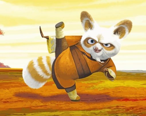 Shifu Kung Fu Panda Character Paint By Numbers