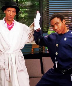 Troy And Abed Community Serie Paint By Numbers