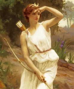 Vintage Diana The Huntress Paint By Numbers