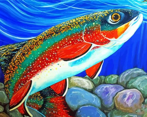 Brook Trout Fish Paint By Numbers