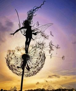 Dandelion Fairy Paint By Numbers