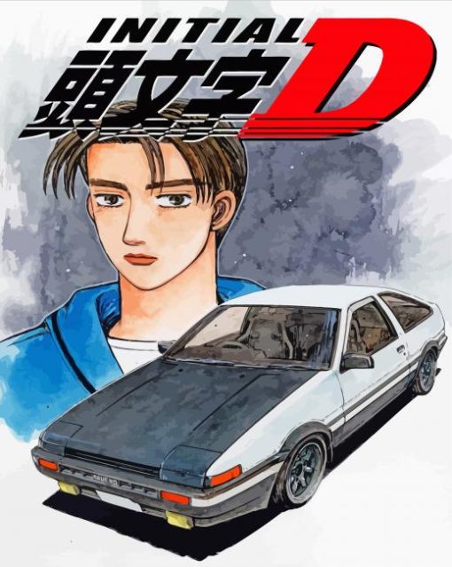 Initial D Poster Art Paint By Numbers