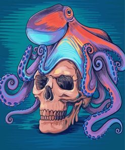 Octopus Skull Art Paint By Numbers