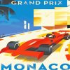 The Monaco Grand Prix Poster Paint By Numbers