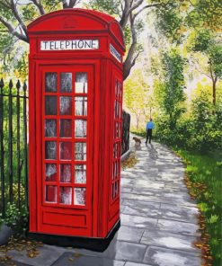 The Red Phone Box Paint By Numbers